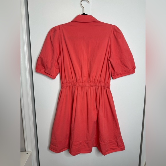 ba&sh - Lincoln Dress - Coral Button-Up mini dress - Picture 7 of 12